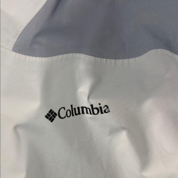 COLUMBIA Women's Tipton Peak Hooded Insulated Jacket White Gray OMNI TECH - Picture 11 of 12